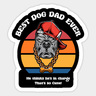 Dog Dad Design Sticker